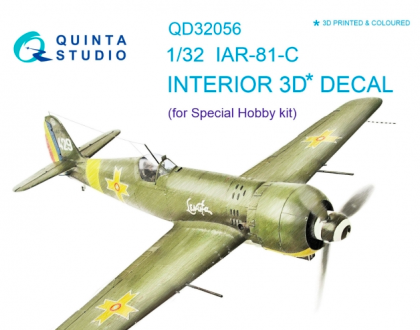 1:32 IAR - 81C 3D-Printed and coloured Interior on decal paper