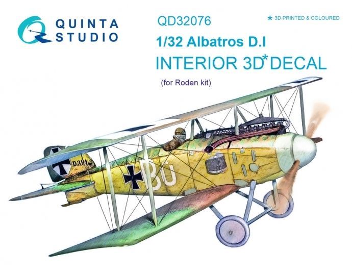 1:32 Albatros D.I 3D-Printed & coloured Interior on decal paper