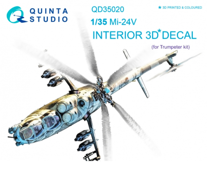 1:35 Mi-24V 3D-Printed and coloured Interior on decal paper