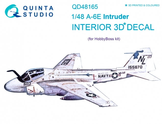 1:48 A-6E Intruder 3D-Printed and coloured Interior on decal paper