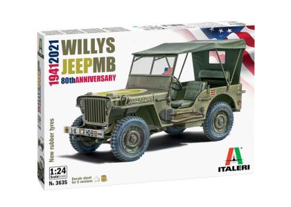 1:24 Willys Jeep MB 80th Anniversary 1941-2021