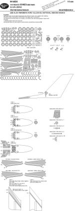 1:72 Avro Vulcan B.2 ADVANCED kabuki masks
