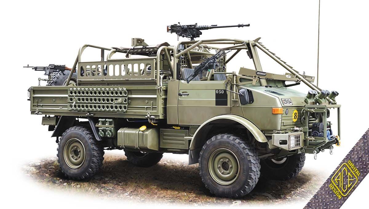 1:72 JACAM 4x4 Unimog for long-range patrol missions