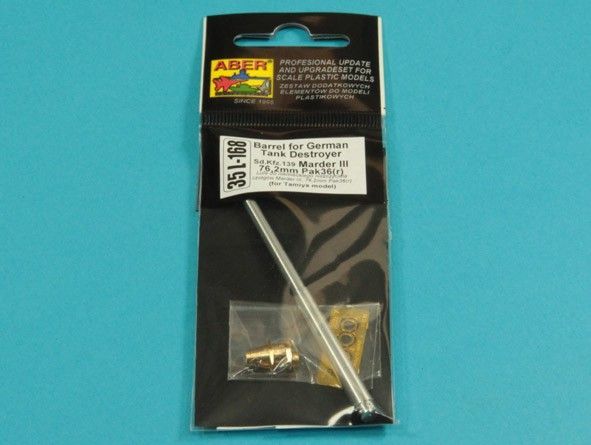 1:35 Barrel 76,2mm Pak 36(r) for German Tank Destroyer Marder III (Sd.Kfz. 139)
