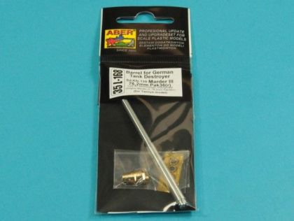 1:35 Barrel 76,2mm Pak 36(r) for German Tank Destroyer Marder III (Sd.Kfz. 139)