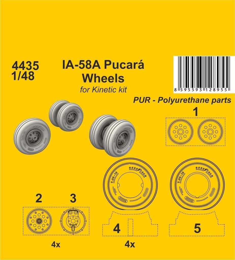 1:48 IA-58A Pucará Wheels (Kinetic kit)