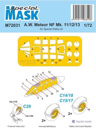 1:72 A.W. Meteor NF Mk.11/12/13 MASK