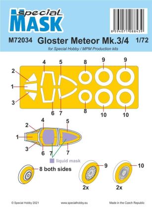 1:72 Gloster Meteor Mk.3/4 MASK