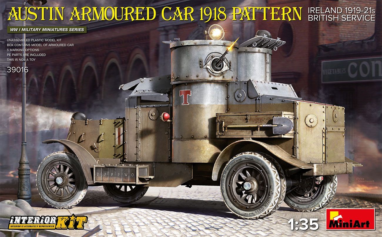 1:35 AUSTIN ARMOURED CAR 1918 PATTERN. IRELAND 1919-21. BRITISH SERVICE. INTERIOR KIT