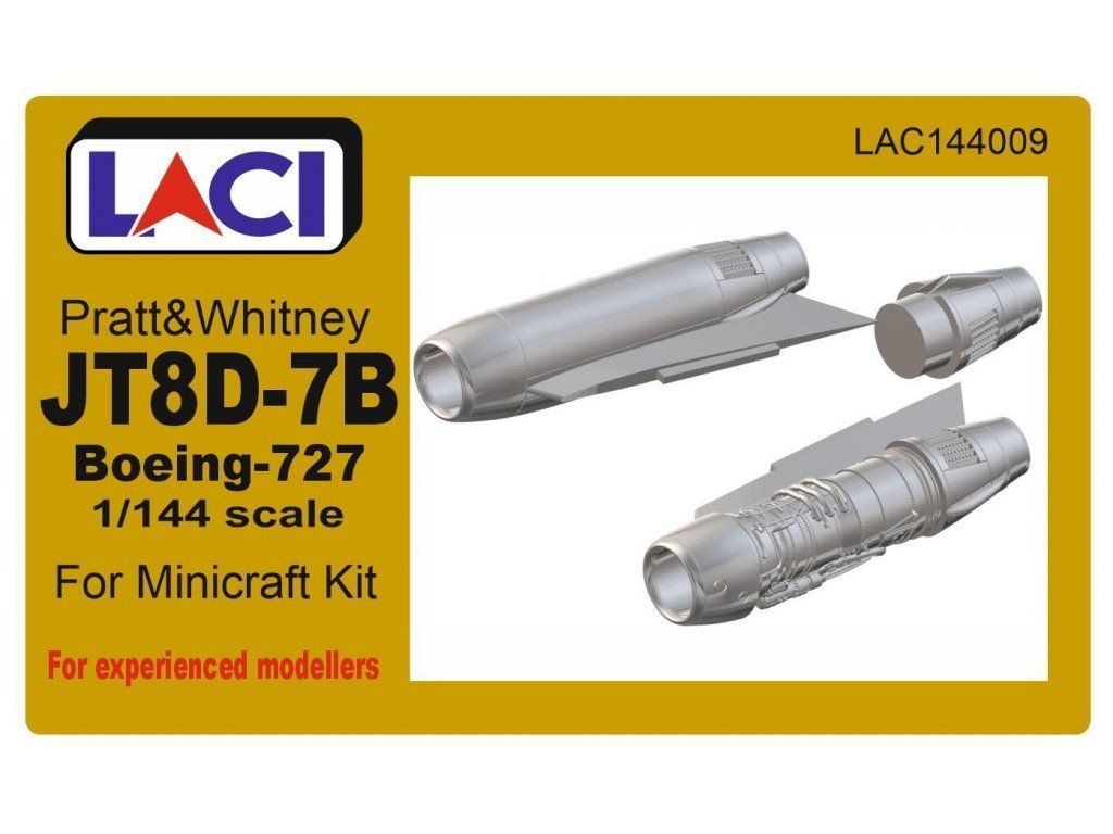 1:144 Pratt & Whitney JT8D-7B for Boeing 727