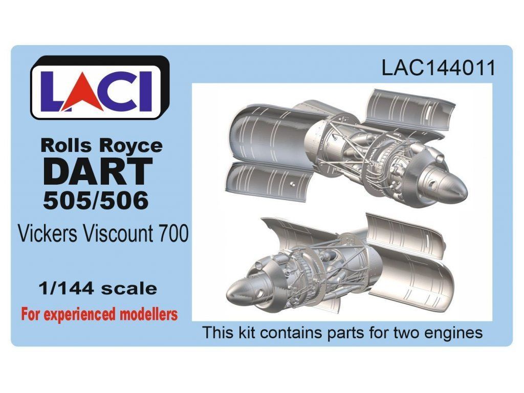 1:144  Rolls Royce DART 505/506 for Vickers Viscount 700