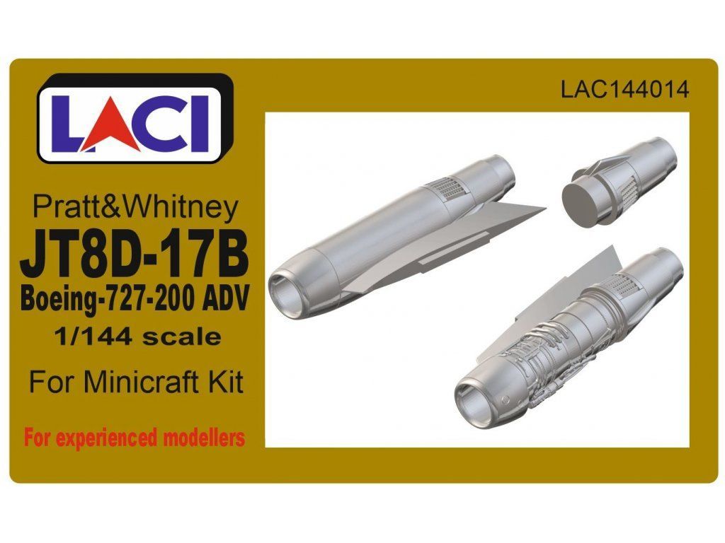 1:144 Pratt & Whitney JT8D-17B for Boeing 727-200 ADV