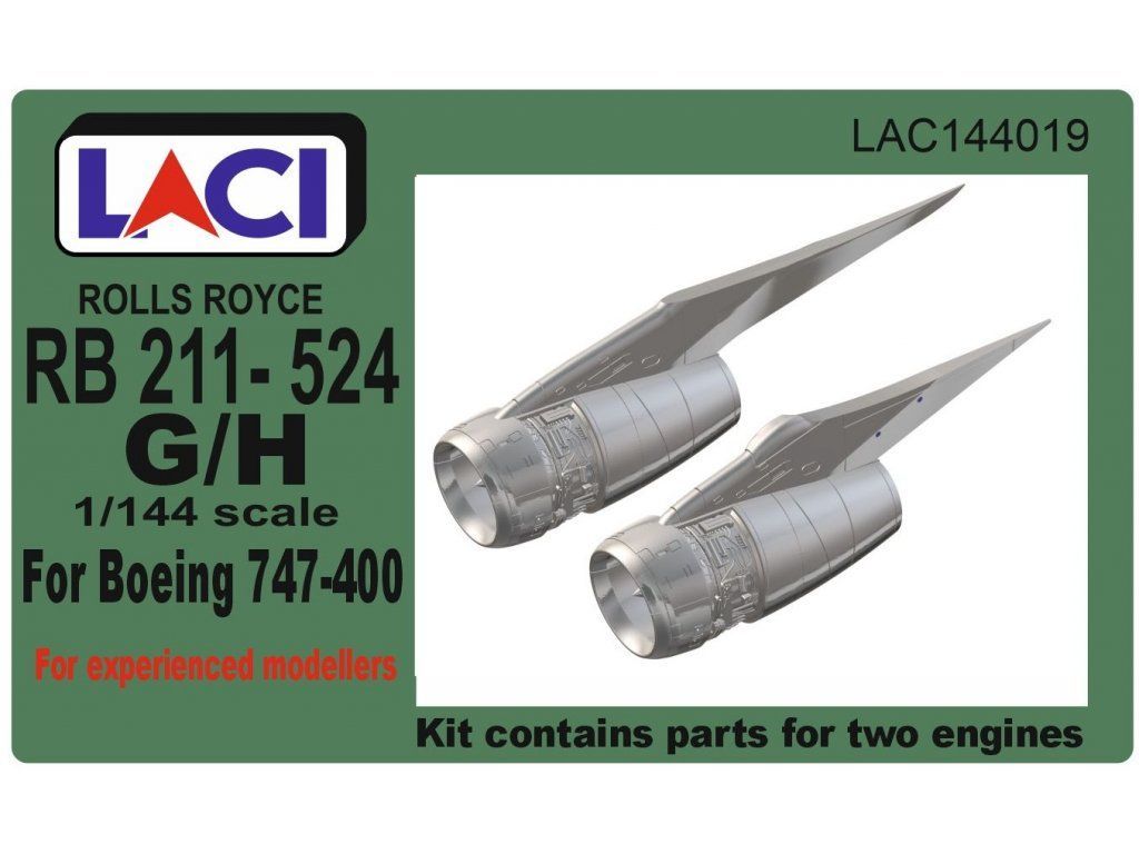 1:144 Rolls Royce RB211-524 G/H for Boeing 747-400