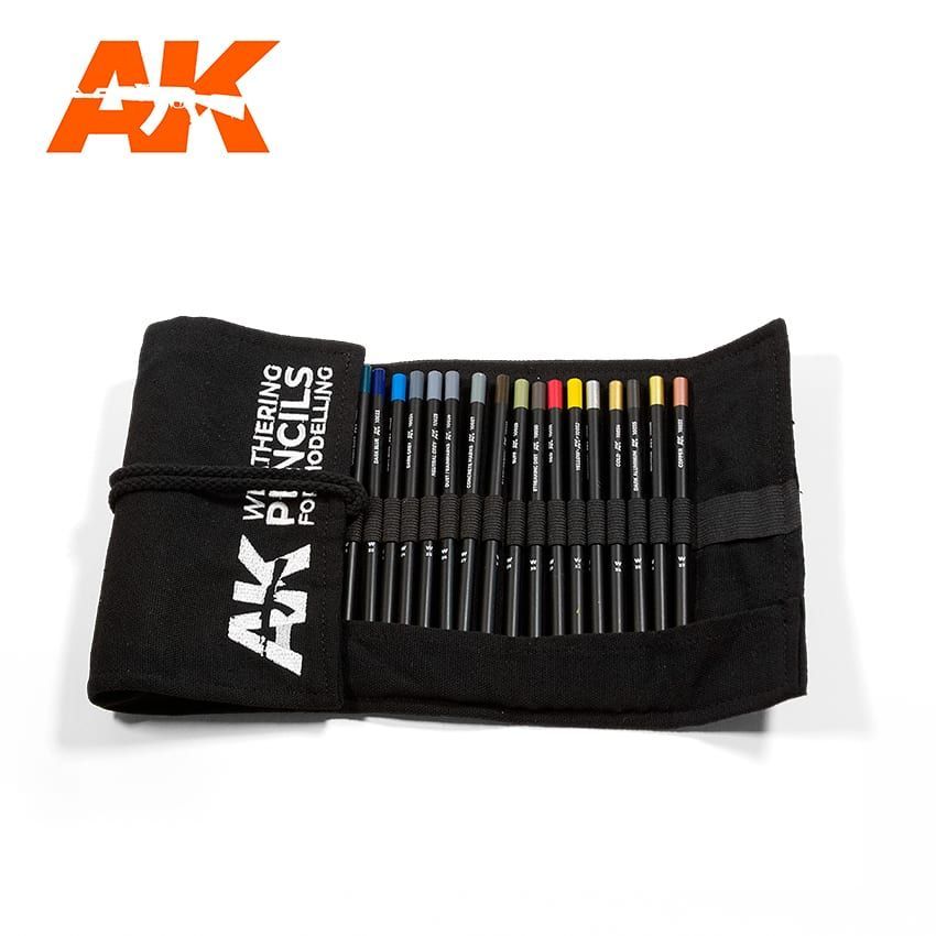 WEATHERING PENCILS FULL RANGE CLOTH CASE