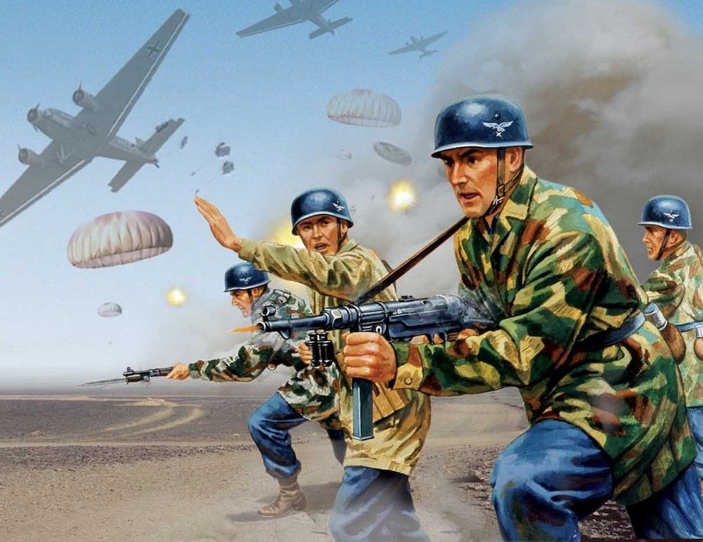 1:32 WWII German Paratroops