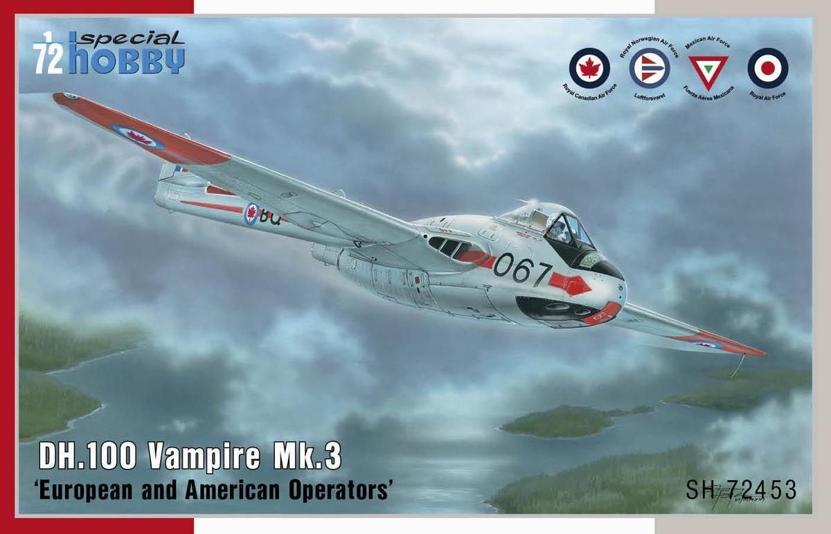 1:72 DH.100 Vampire Mk.3 ’European and American Operators’