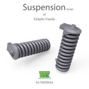1:16 WWII German Pzkpfw I Suspension Set for Takom