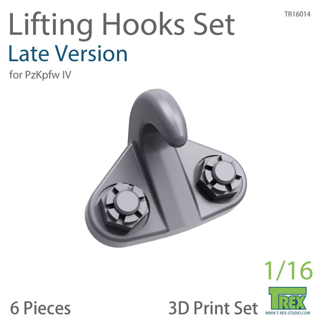 1:16 Lifting Hooks Set (Late Version) for PzKpfw IV