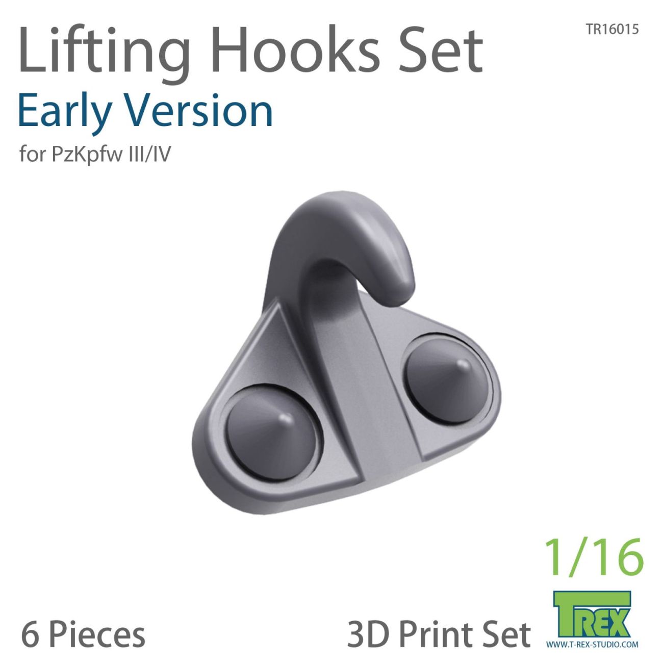 1:16 Lifting Hooks Set (Early Version) for PzKpfw III/IV