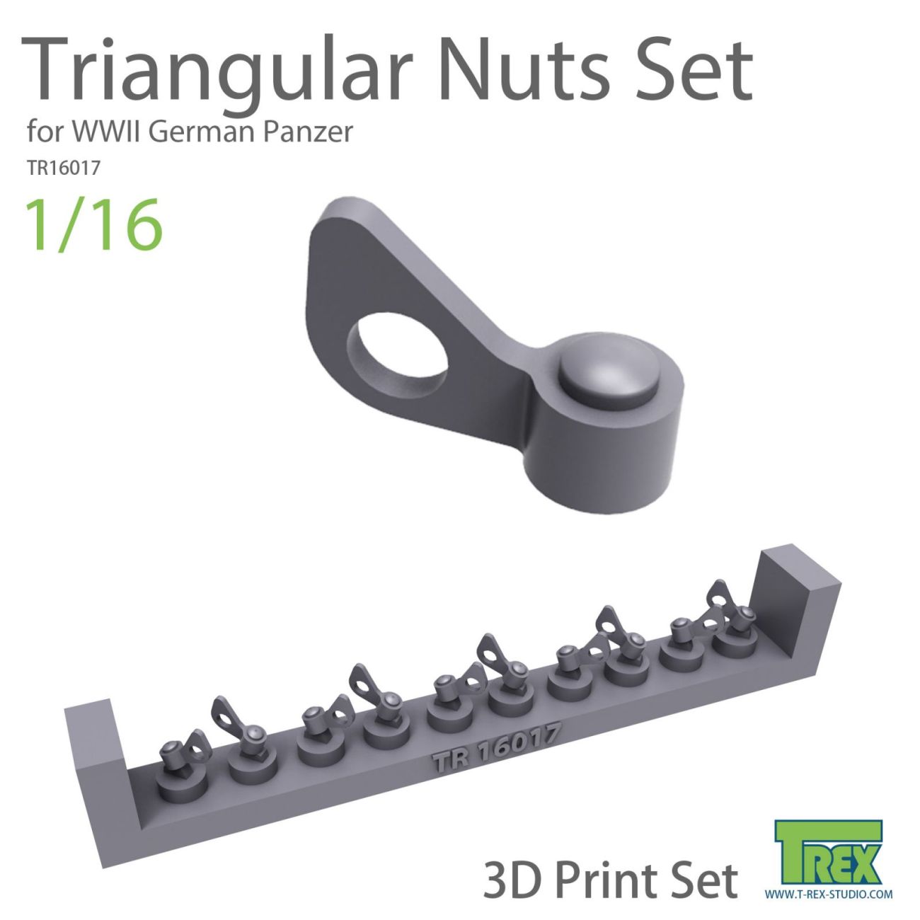 1:16 Triangular Nuts Set for WWII German Panzer