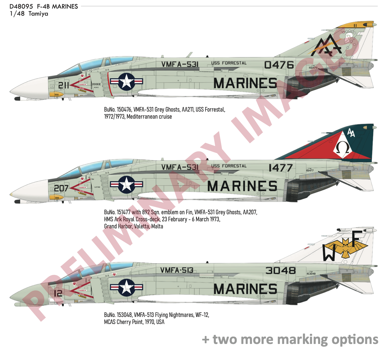 1:48 McDonnell F-4B Phantom MARINES