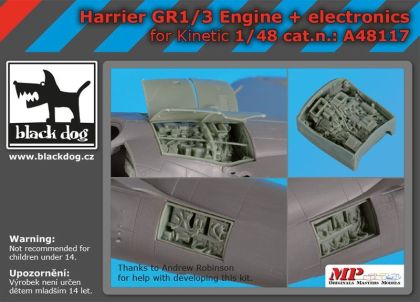 1:48 Bae Harrier GR.1/3 engine +electronics