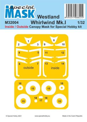 1:32 Westland Whirlwind Mk.I Inside/Outside MASK