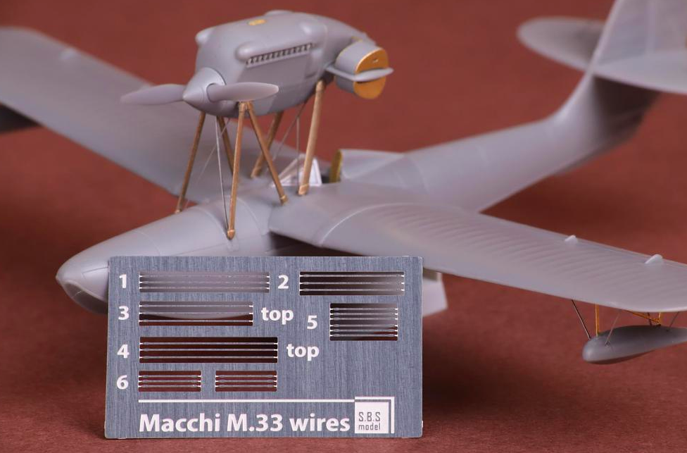 1:72 Macchi M 33 rigging wire set