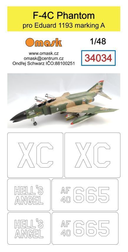 1:48 F-4C Phantom (pro Eduard 1193 marking A)
