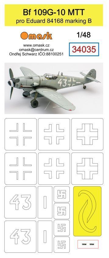 1:48 Bf 109G-10 MTT (pro Eduard 84168 marking B)