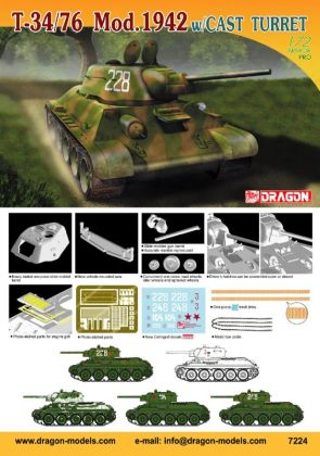 1:72 T-34/76 Mod.1942 w/Cast Turret