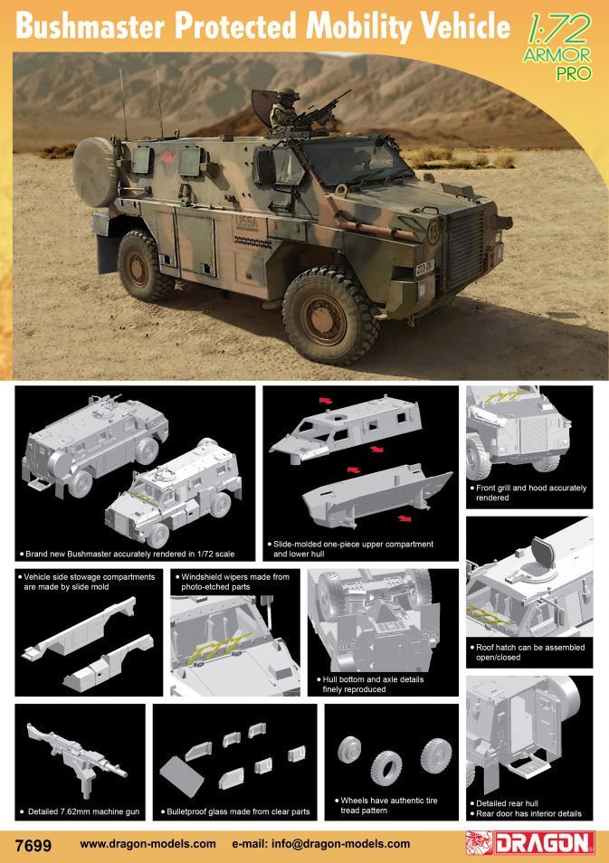 1:72 Bushmaster Protected Mobility Vehicle