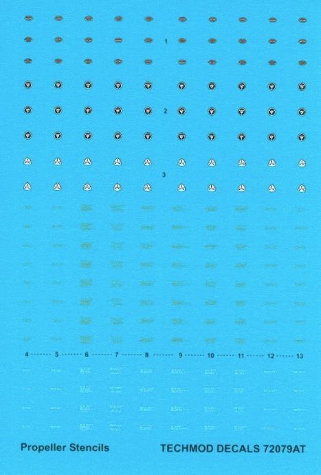 1:72 Propeller Logos and Stencils