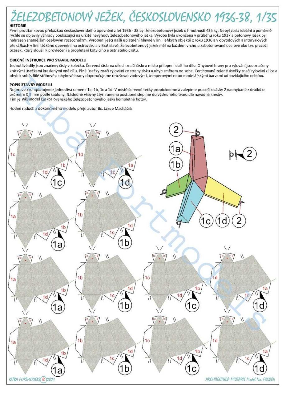 1:35 Československý železobetonový ježek (1936 - 38)