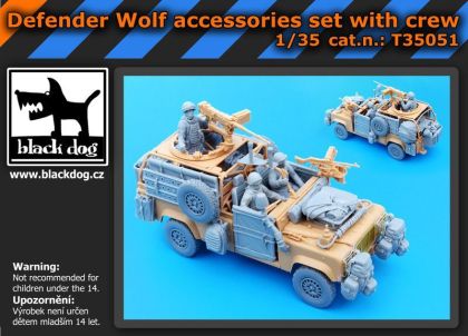 1:35 Defender Wolf accessories set with crew
