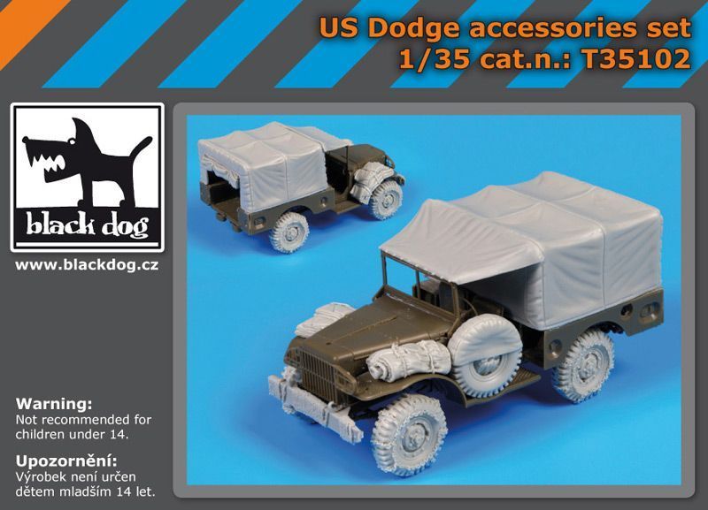1:35 US Dodge accessories set