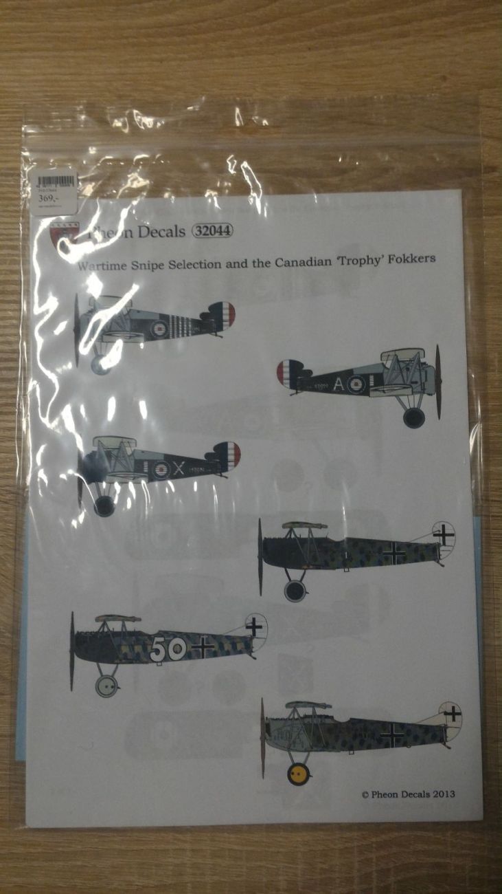 1:32 Wartime snipe selection and the Canadian ´Trophy´ Fokkers