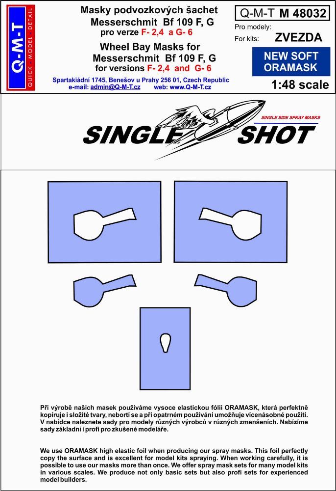 1:48 Mask Bf 109 F-2,4 G-6 (ZVE)