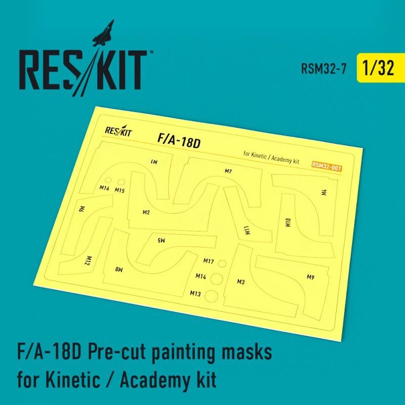 1:32  F/A-18D Pre-cut painting masks for Kinetic / Academy kit
