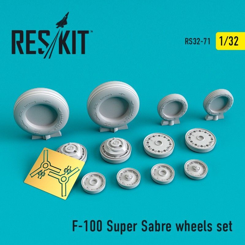 1:32 F-100 Super Sabre wheels set