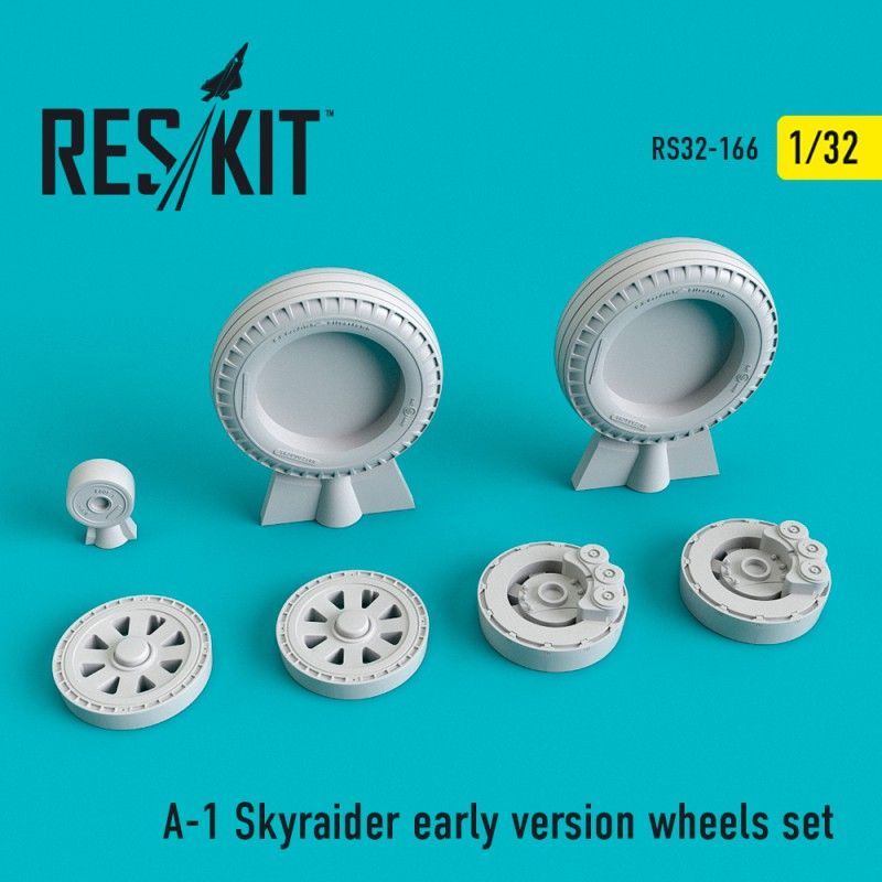 1:32 A-1 Skyraider early version wheels set