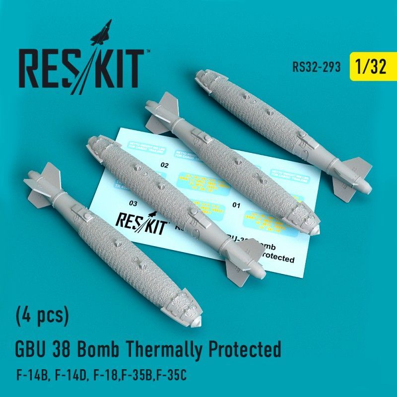 1:32 GBU 38 Bomb Thermally Protected (4 pcs)