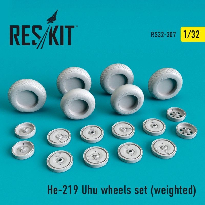 1:32 He-219 Uhu wheels set (weighted)