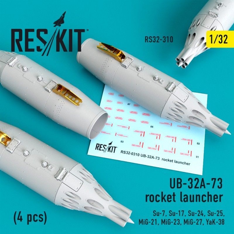 1:32 UB-32A-73 rocket launcher (4 pcs)