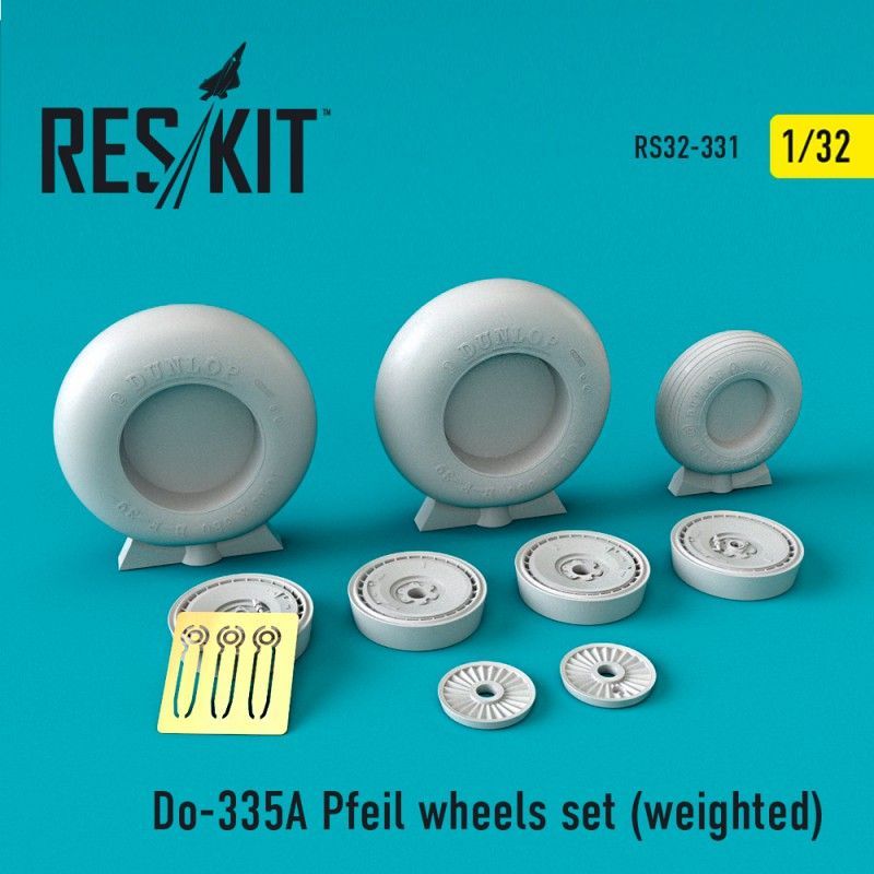 1:32 Do-335? Pfeil wheels set (weighted)