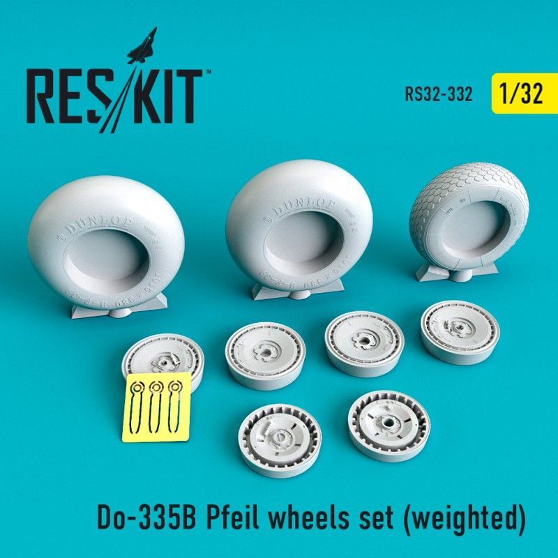 1:32 Do-335? Pfeil wheels set (weighted)