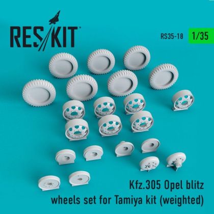 1:35 Kfz.305 Opel blitz wheels set for Tamiya Kit (weighted)