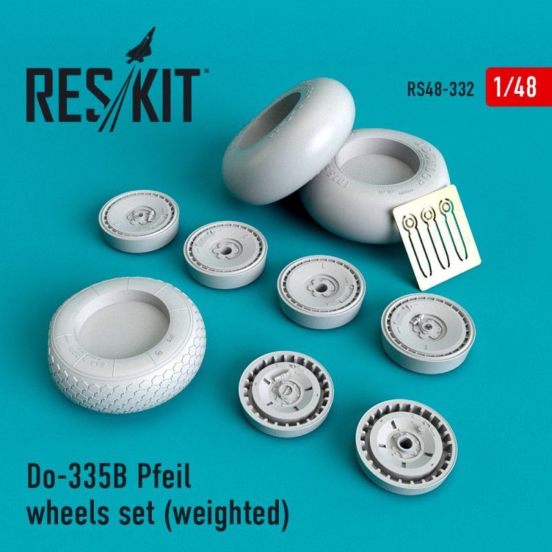 1:48 Do-335? Pfeil wheels set (weighted)