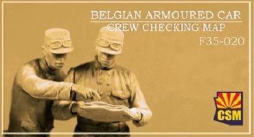 1:35 Belgian Armoured Car Crew Checking Map