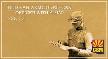 1:35 Belgian Armoured Car Officer with a Map